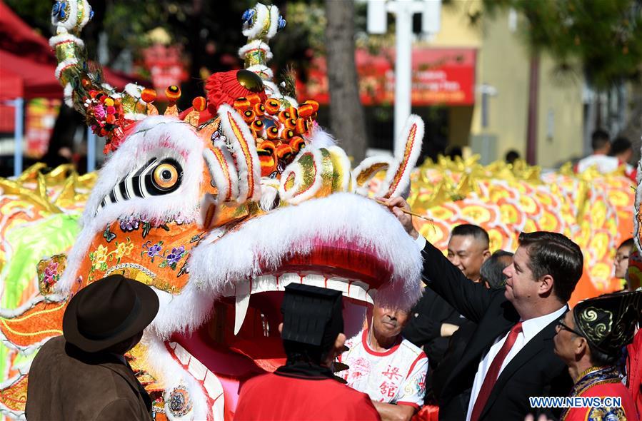 U.S.-SAN FRANCISCO-CHINESE SPRING FESTIVAL-DRAGON PRADE