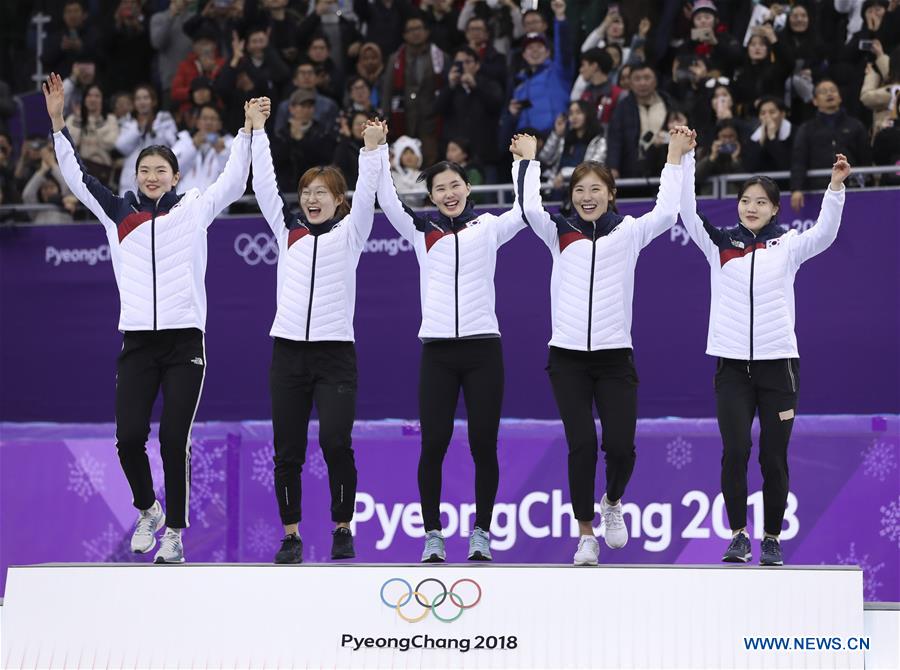 (SP)OLY-SOUTH KOREA-PYEONGCHANG-SHORT TRACK-LADIES' 3000M RELAY