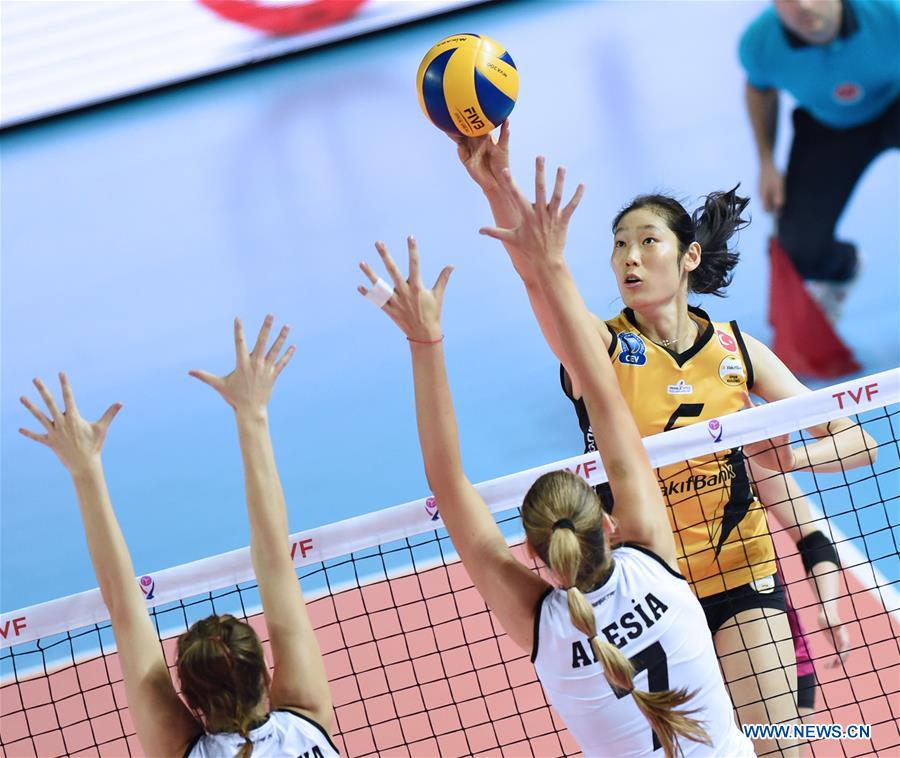 (SP)TURKEY-ISTANBUL-VOLLEYBALL-TURKISH WOMEN LEAGUE-PLAYOFFS-QUARTER FINAL-BESIKTAS VS VAKIFBANK