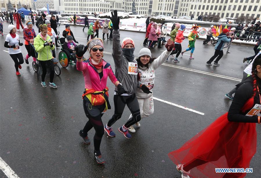 BELARUS-MINSK-WOMEN'S DAY-"BEAUTY RUN" 