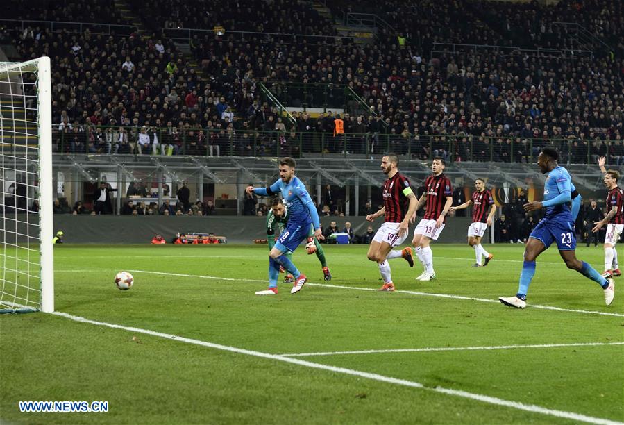 (SP)ITALY-MILAN-EUROPA LEAGUE-AC MILAN VS ARSENAL