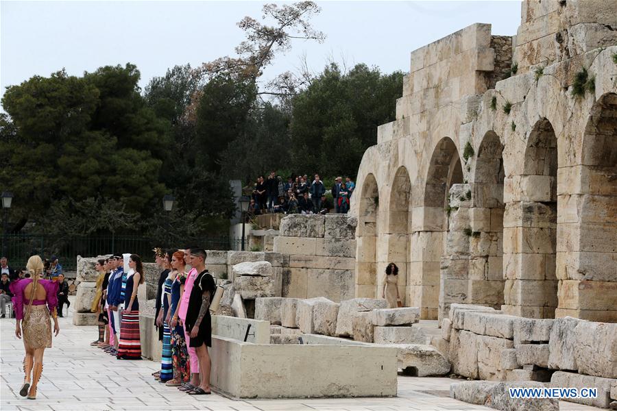 GREECE-ATHENS-ACROPOLIS-FASHION SHOW