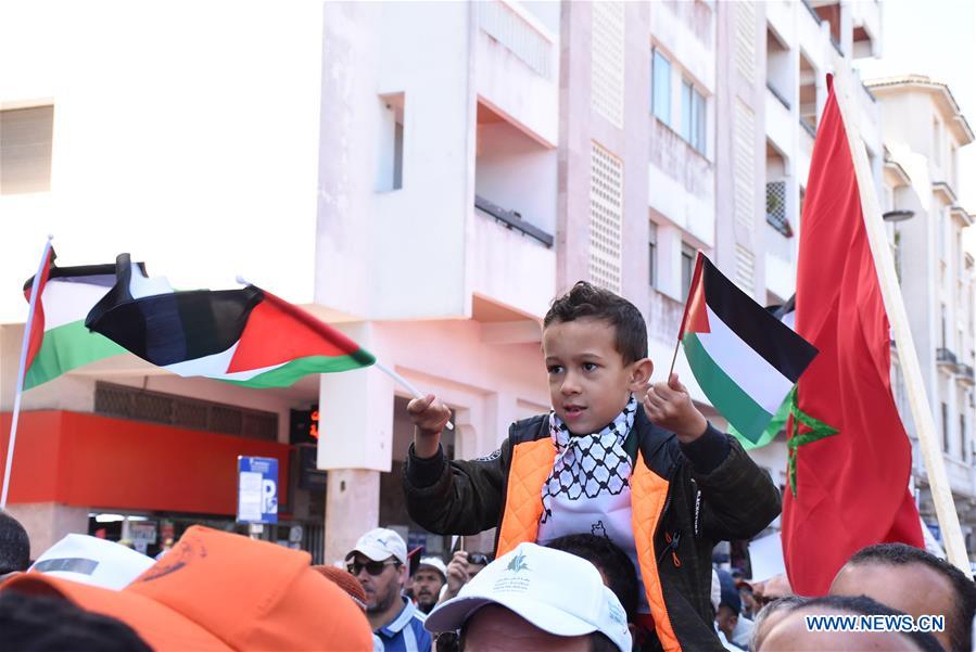 MOROCCO-RABAT-NAKBA DAY-RALLY