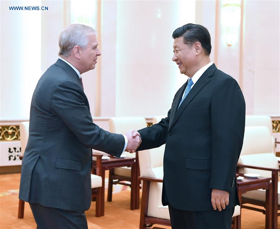 CHINA-BEIJING-XI JINPING-BRITAIN-PRINCE ANDREW-MEETING (CN)