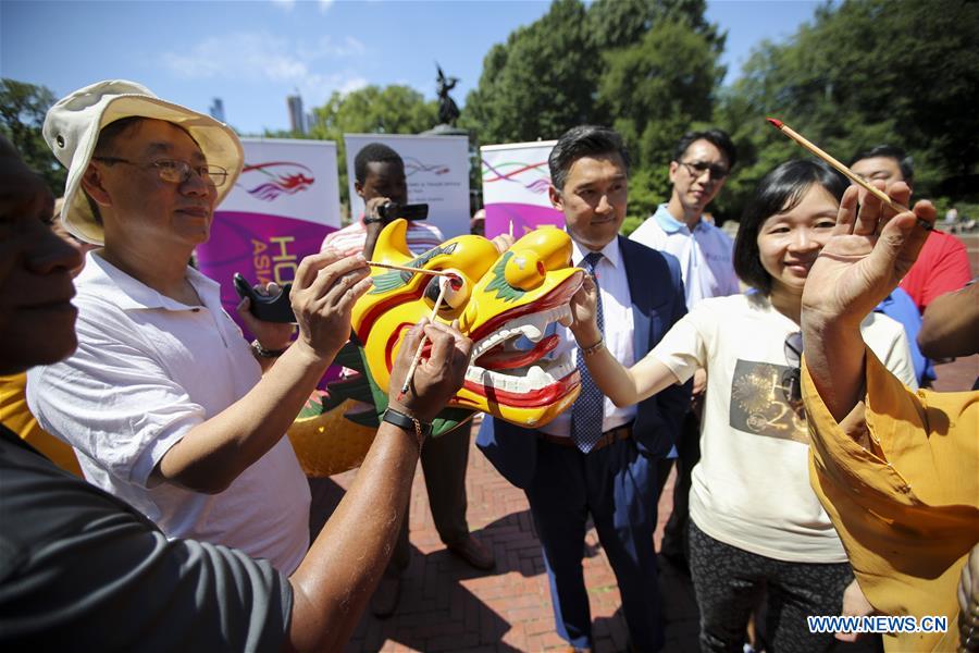 U.S.-NEW YORK-DRAGON BOAT AWAKENING CEREMONY