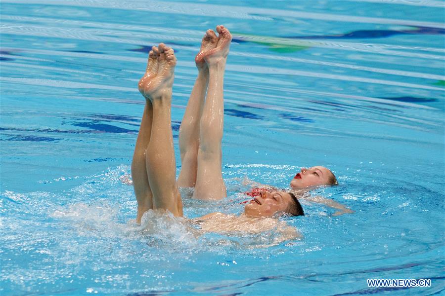 (SP)HUNGARY-BUDAPEST-FINA-ARTISTIC SWIMMING-WORLD CHAMPIONSHIPS-MIXED DUET TECHNICAL