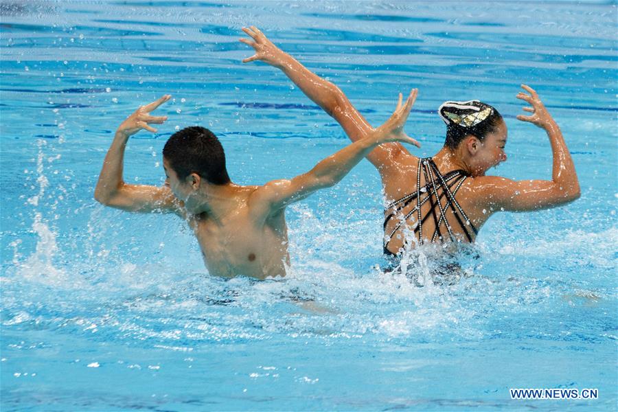 (SP)HUNGARY-BUDAPEST-FINA-ARTISTIC SWIMMING-WORLD CHAMPIONSHIPS-MIXED DUET TECHNICAL