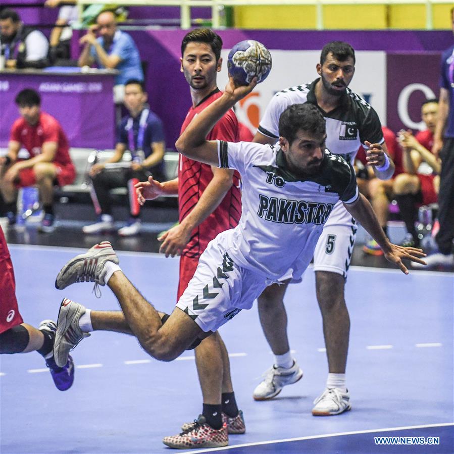 (SP)INDONESIA-JAKARTA-ASIAN GAMES-HANDBALL-JAPAN VS PAKISTAN