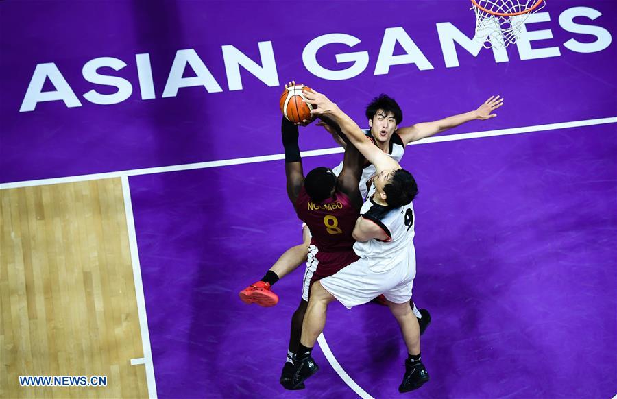 (SP)INDONESIA-JAKARTA-ASIAN GAMES-BASKETBALL-JAPAN VS QATAR