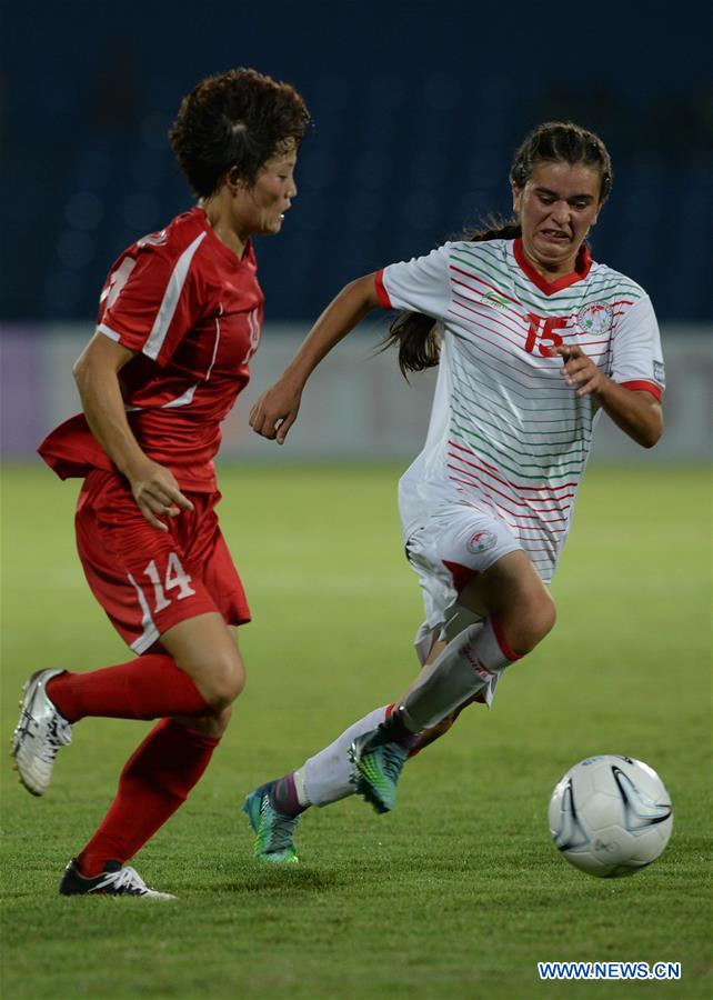 (SP)INDONESIA-PALEMBANG-ASIAN GAMES-WOMEN'S FOOTBALL-DPRK VS TAJIKISTAN