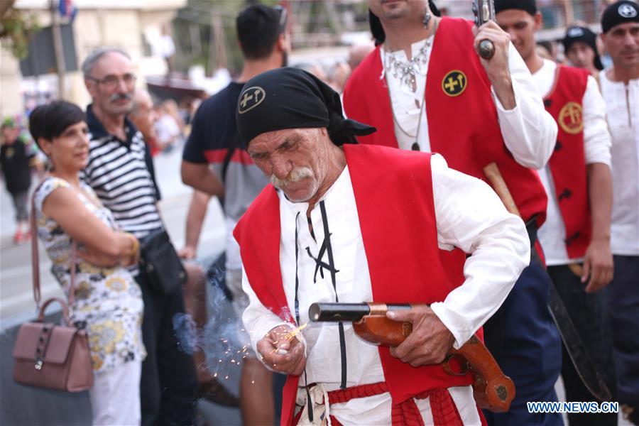 CROATIA-OMIS-PIRATES-BATTLE-REENACT