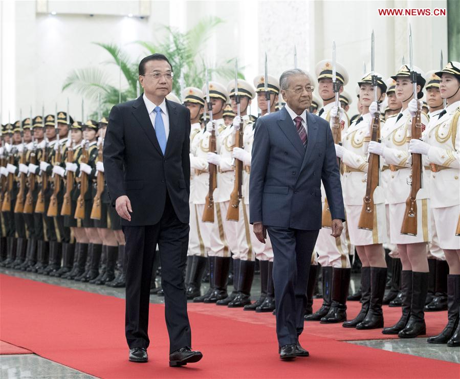 CHINA-BEIJING-LI KEQIANG-MALAYSIA-MAHATHIR MOHAMAD-TALKS (CN)