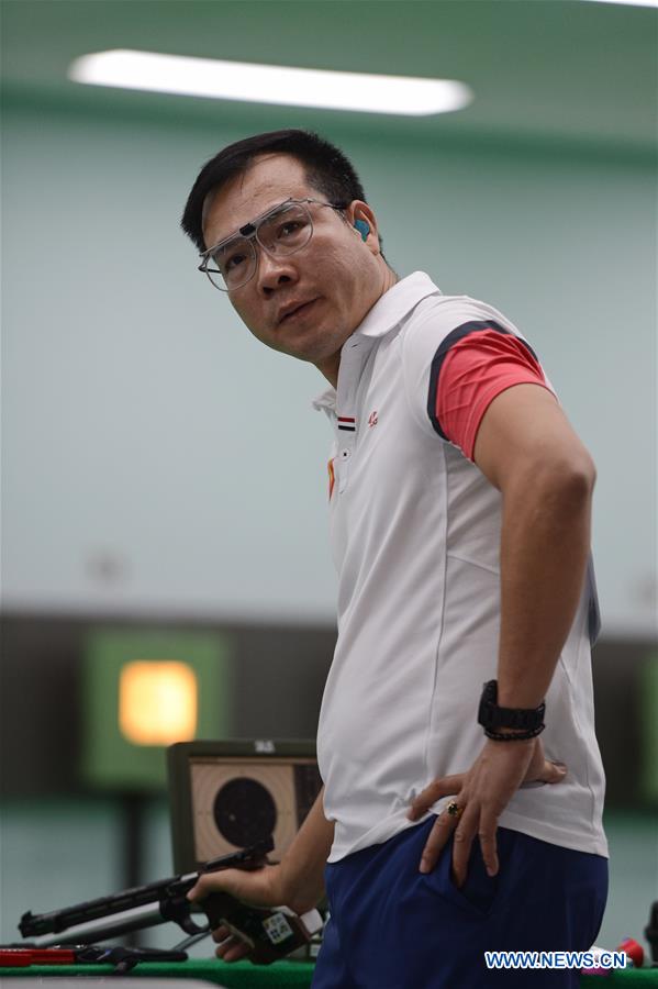 (SP)INDONESIA-PALEMBANG-ASIAN GAMES-SHOOTING-MEN'S 10M AIR PISTOL-QUALIFICATION