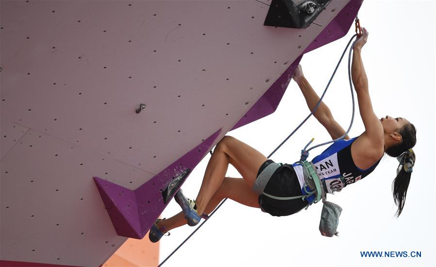 (SP)-INDONESIA-PALEMBANG-ASIAN GAMES 2018-SPORT CLIMBING-WOMEN'S COMBINED FINAL