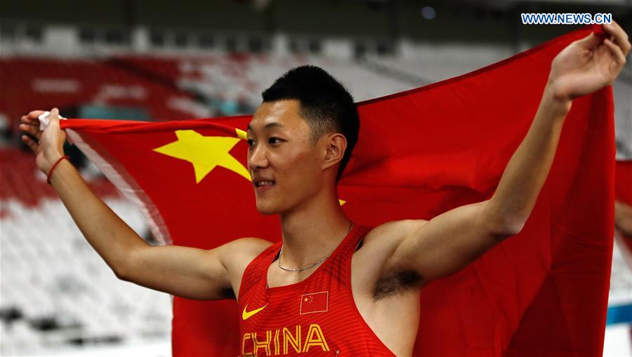 (SP)INDONESIA-JAKARTA-ASIAN GAMES-ATHLETICS-MEN'S LONG JUMP