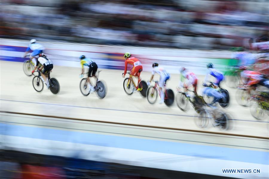 (SP)INDONESIA-JAKARTA-ASIAN GAMES-CYCLING TRACK-MEN'S OMNIUM