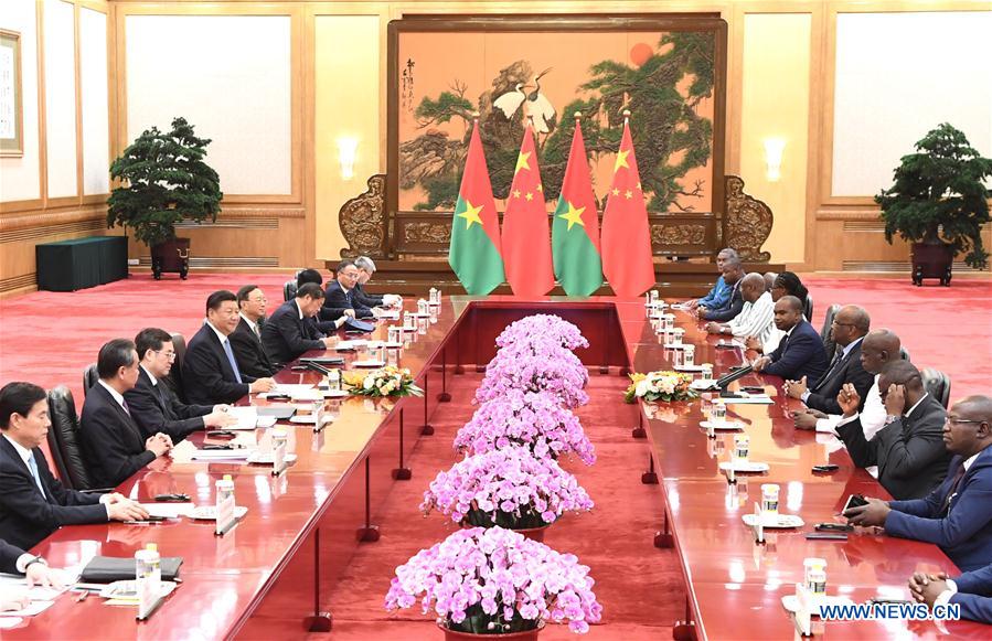 CHINA-BEIJING-XI JINPING-BURKINA FASO-PRESIDENT-TALKS (CN)