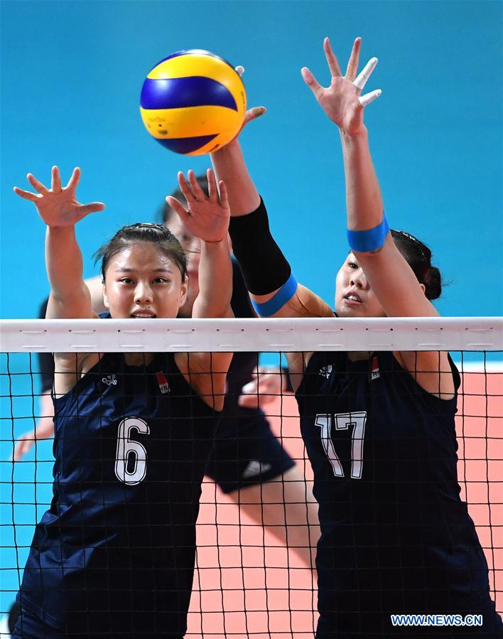 (SP)INDONESIA-JAKARTA-ASIAN GAMES-WOMEN'S VOLLEYBALL FINAL-CHINA VS THAILAND