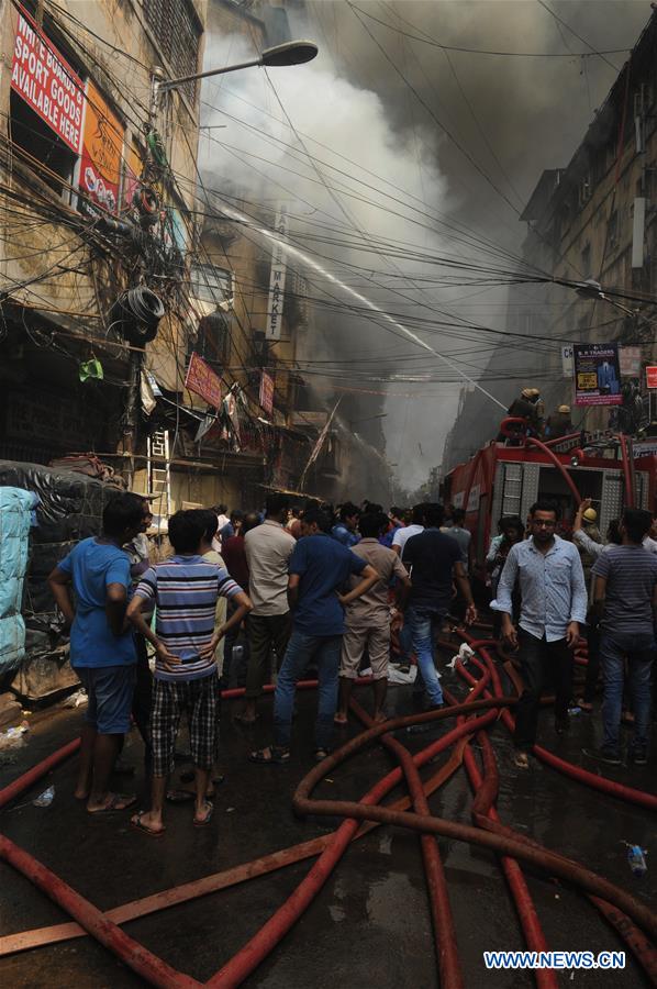 INDIA-KOLKATA-FIRE AT MARKET