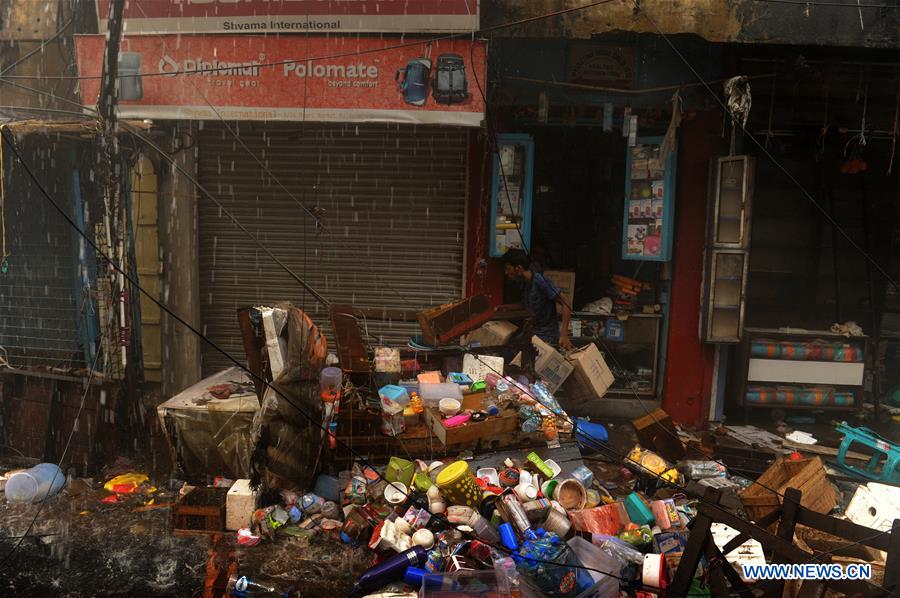 INDIA-KOLKATA-FIRE AT MARKET