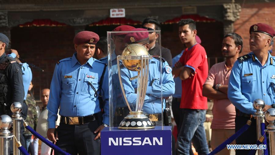 (SP)NEPAL-KATHMANDU-CRICKET-ICC WORLD CUP-TROPHY WORLD TOUR