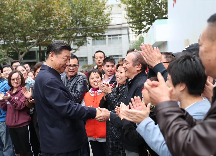 CHINA-SHANGHAI-XI JINPING-INSPECTION (CN)