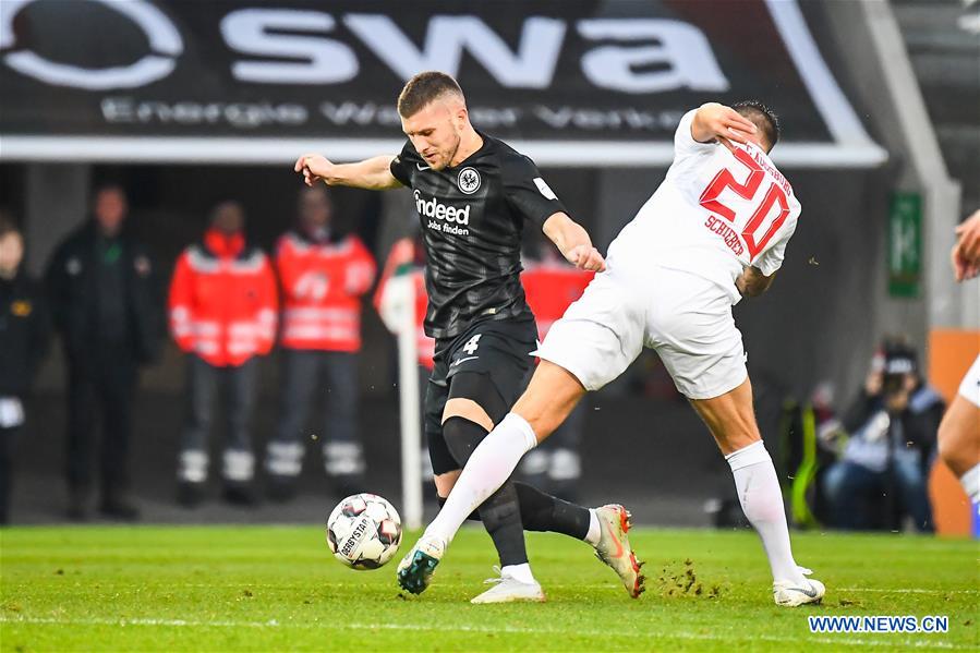 (SP)GERMANY-AUGSBURG-SOCCER-BUNDESLIGA-AUGSBURG VS FRANKFURT