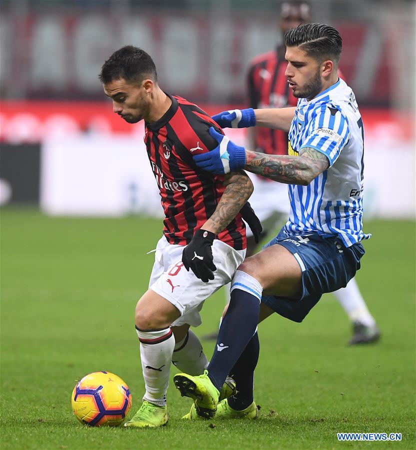 (SP)ITALY-MILAN-SOCCER-SERIE A-AC MILAN VS SPAL