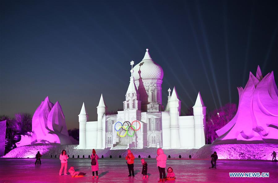 CHINA-HEILONGJIANG-HARBIN-SNOW SCULPTURE ART EXPO (CN)