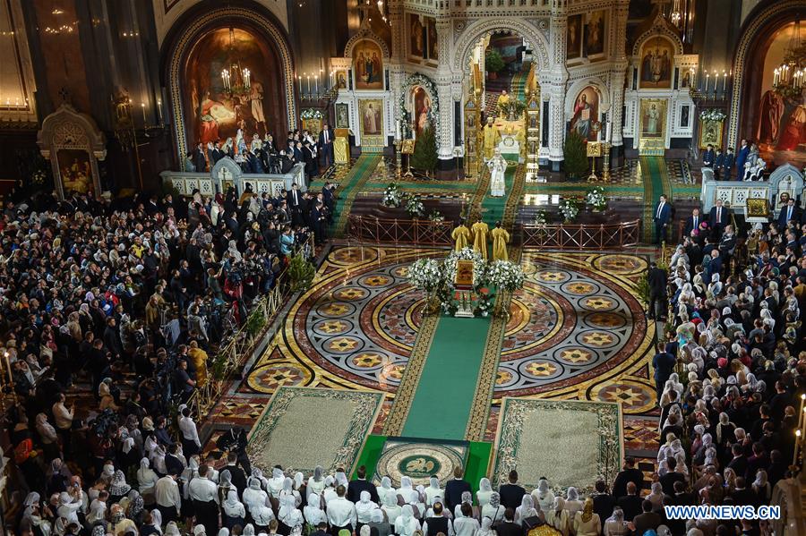 RUSSIA-MOSCOW-ORTHODOX-CHRISTMAS EVE