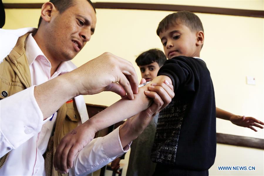 YEMEN-SANAA-MEASLES-RUBELLA-VACCINATION