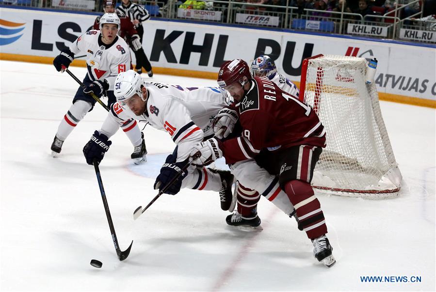 (SP)LATVIA-RIGA-ICE HOCKEY-KHL-DINAMO RIGA VS SLOVAN BRATISLAVA