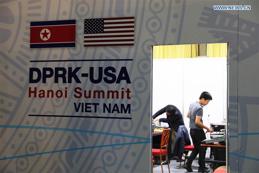 VIETNAM-HANOI-DPRK-U.S.-SUMMIT-INTERNATIONAL MEDIA CENTER