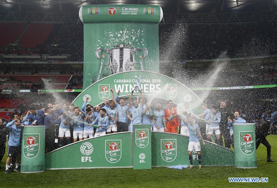 (SP)BRITAIN-LONDON-FOOTBALL-CARABAO CUP FINAL-CHELSEA VS MAN CITY