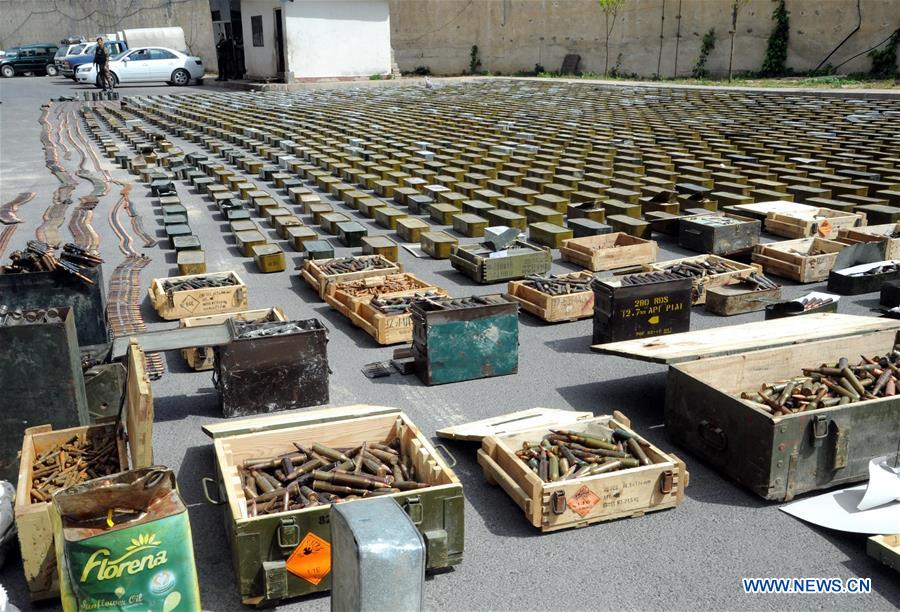 SYRIA-DAMASCUS-CONFISCATED-WEAPONRY