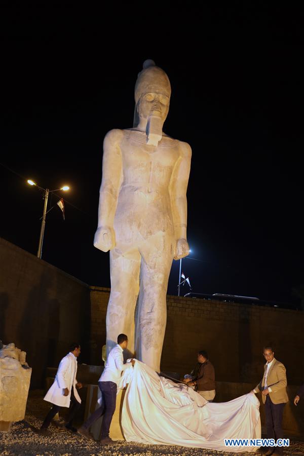 EGYPT-SOHAG-RAMSES II STATUE-REVIVAL