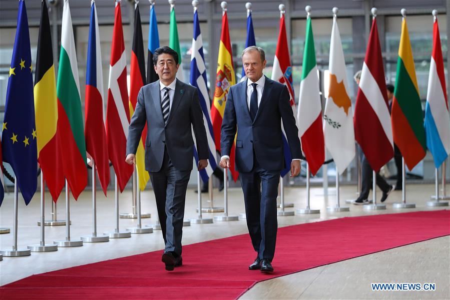 BELGIUM-BRUSSELS-EU-JAPAN-SUMMIT