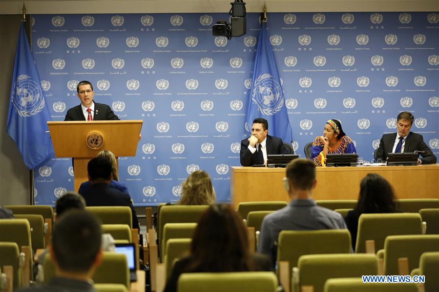 UN-VENEZUELA-FOREIGN MINISTER-PRESS CONFERENCE