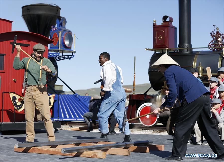 U.S.-SALT LAKE CITY-TRANSCONTINENTAL RAILROAD-ANNIVERSARY