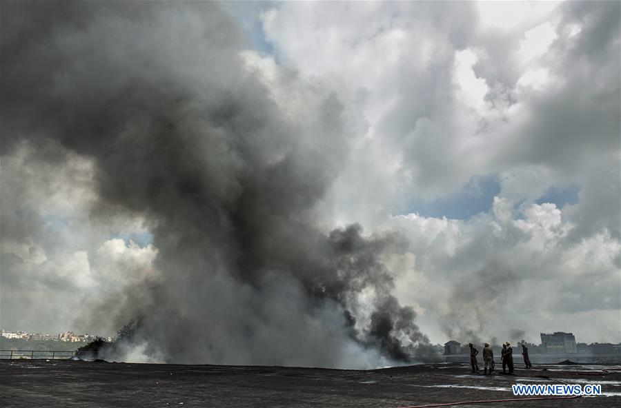 INDIA-KOLKATA-CHEMICAL STORAGE-FIRE 