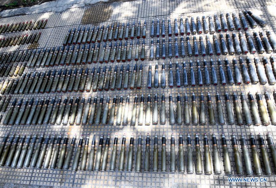 SYRIA-DAMASCUS-CONFISCATED WEAPONS