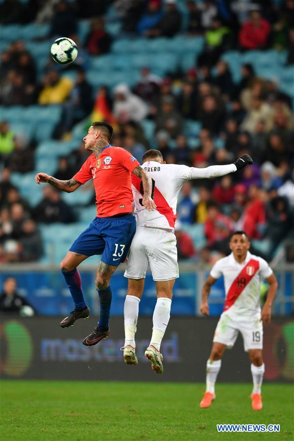 (SP)BRAZIL-PORTO ALEGRE-SOCCER-COPA AMERICA 2019-CHILE VS PERU