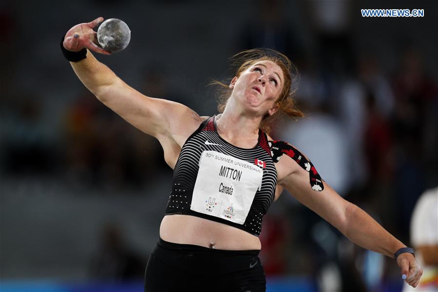 (SP)ITALY-NAPLES-SUMMER UNIVERSIADE-ATHLETICS-WOMEN'S SHOT PUT-FINAL