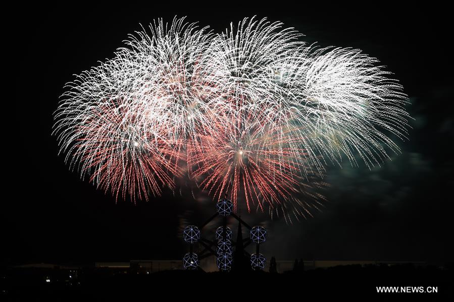 BELGIUM-BRUSSELS-FIREWORKS