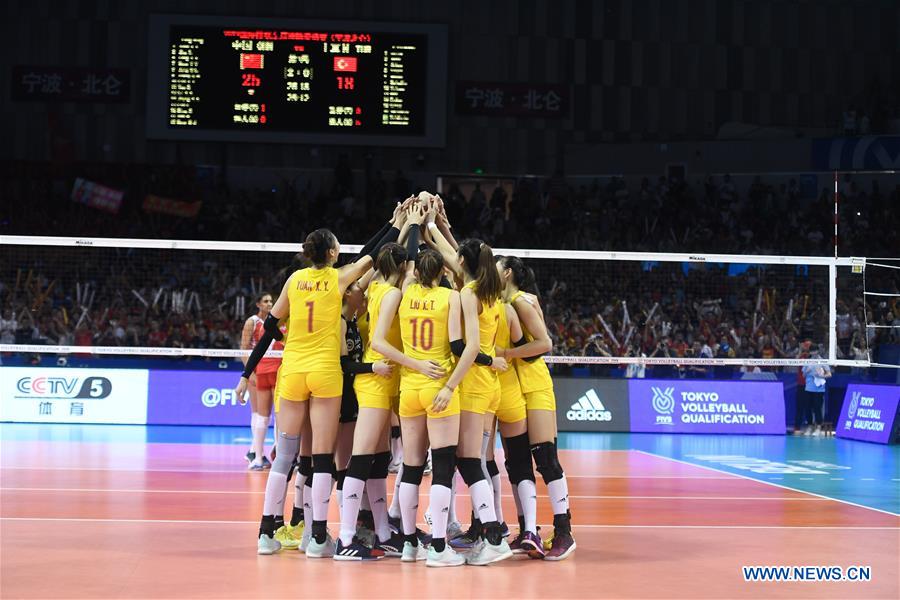 (SP)CHINA-NINGBO-FIVB-TOKYO VOLLEYBALL QUALIFICATION-CHINA-TURKEY(CN)