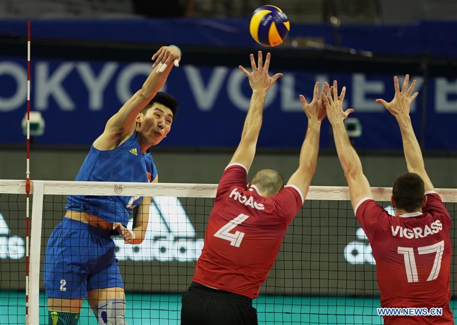 (SP)CHINA-NINGBO-FIVB-TOKYO VOLLEYBALL QUALIFICATION-CHN VS CAN (CN)