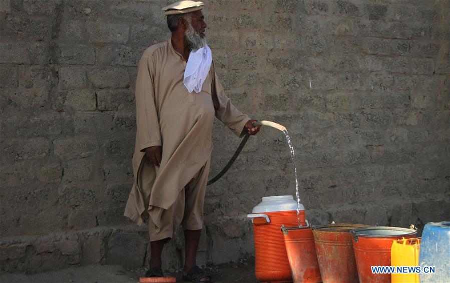 AFGHANISTAN-NANGARHAR-PUBLIC WATER PUMP-DISPLACED CAMP