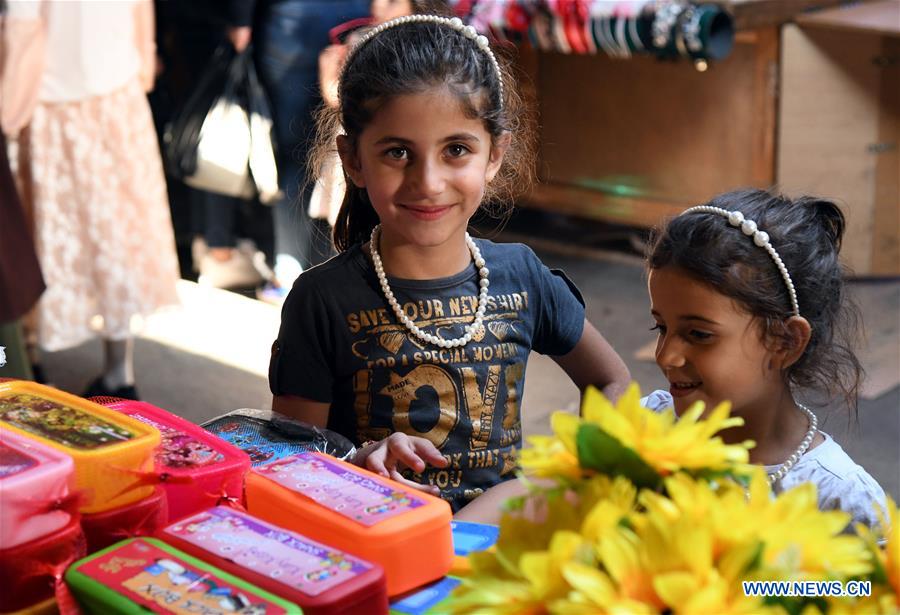 SYRIA-DAMASCUS-SCHOOL YEAR-SHOPPING