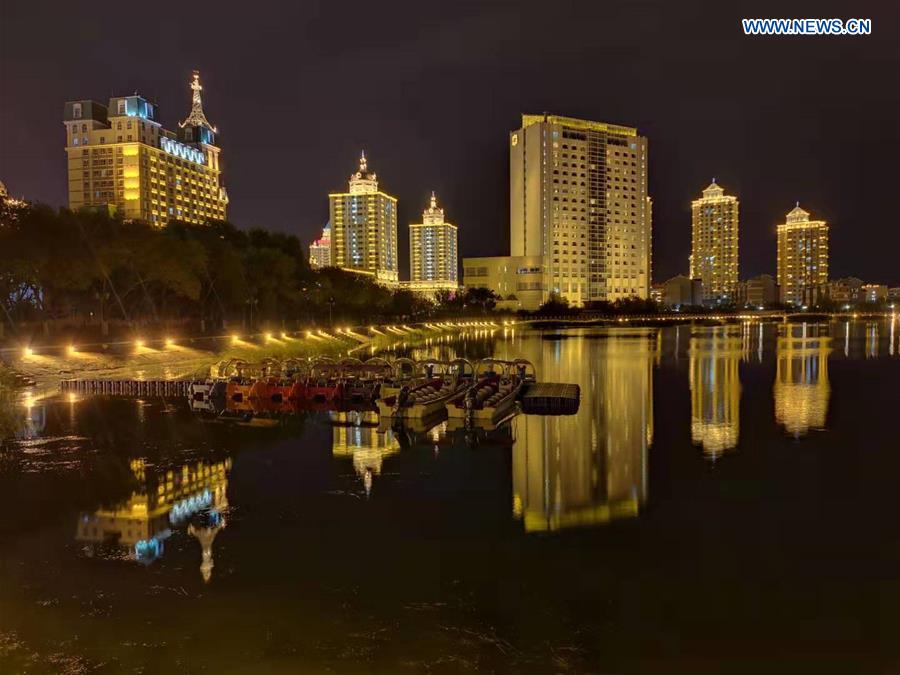 CHINA-INNER MONGOLIA-MANZHOULI-NIGHT VIEW (CN)