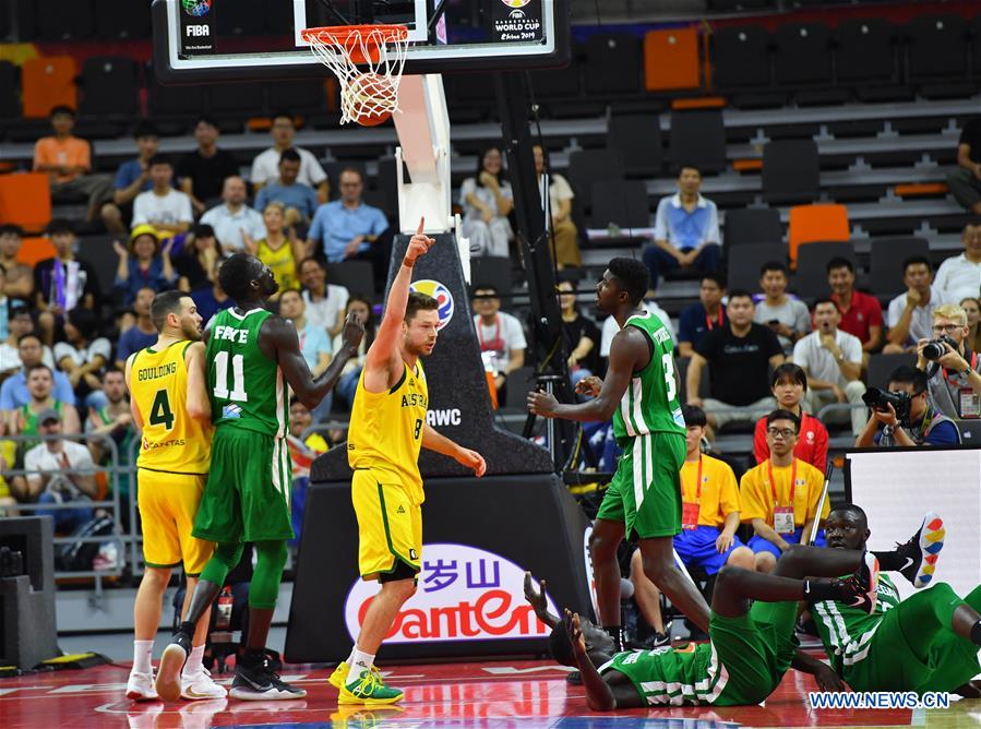 (SP)CHINA-DONGGUAN-BASKETBALL-FIBA WORLD CUP-GROUP H-AUSTRALIA VS SENEGAL (CN)